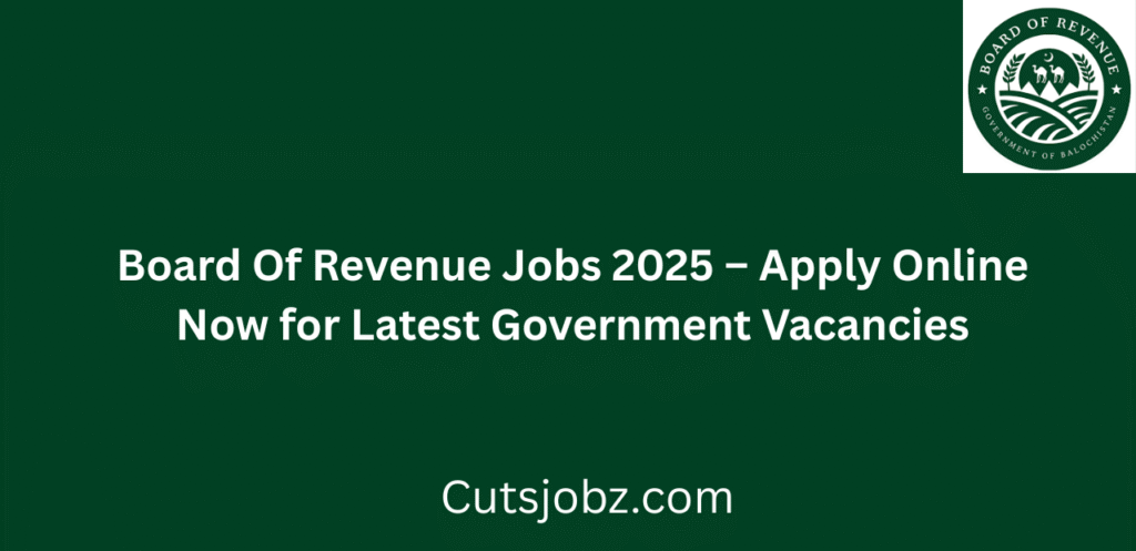 Board Of Revenue Jobs 2025 Apply Online Now for Latest Government Vacancies