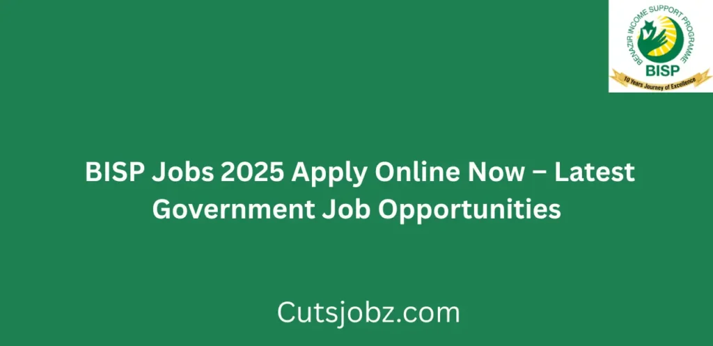 BISP Jobs 2025 Apply Online Now Latest Government Job Opportunities
